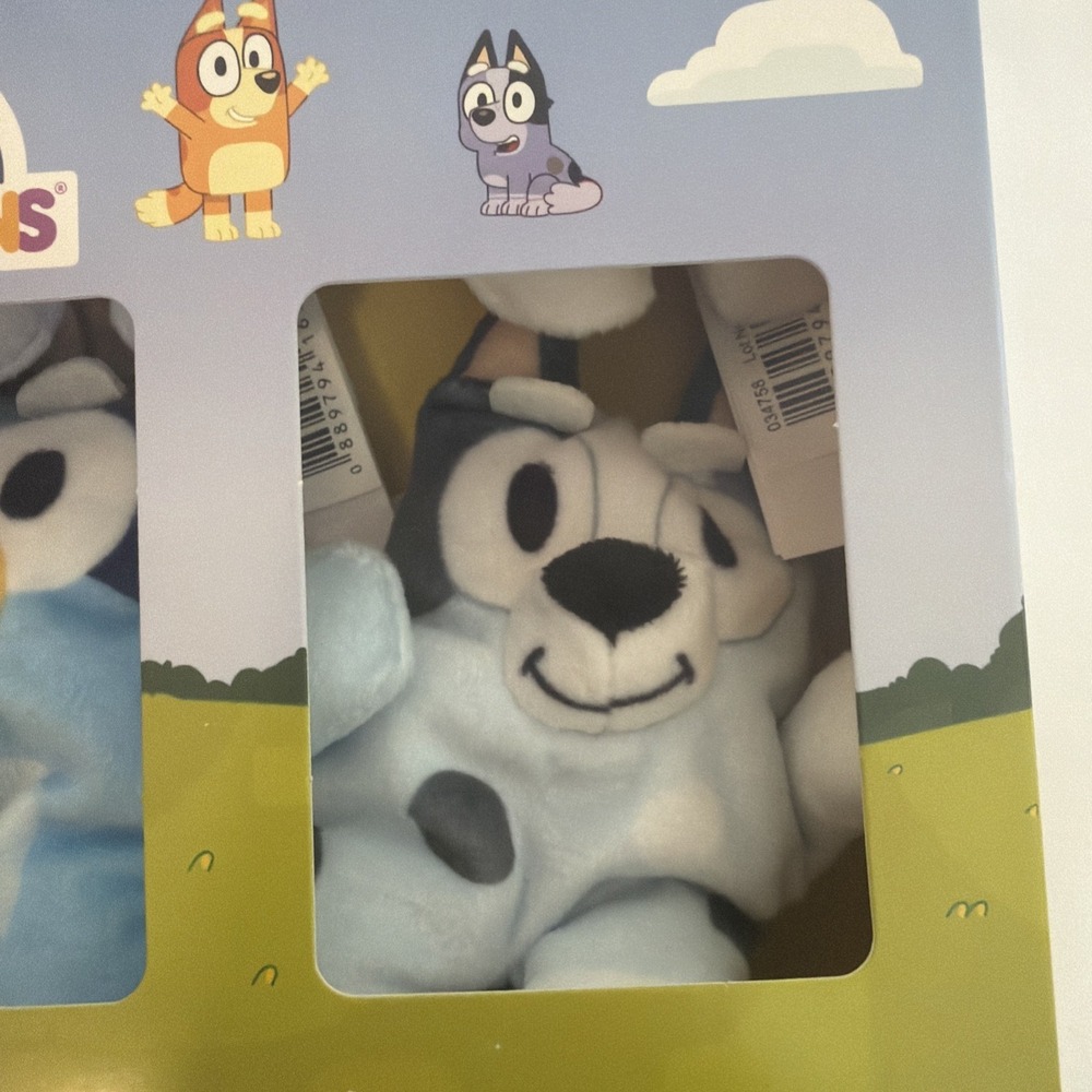 Bluey Micro Build-A-Bear Set of 6 Micro Mini Beans Plush Pack Socks Bingo Rusty - Picture 5 of 14